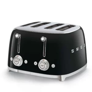 TSF03BLEU - Toaster Grille-pain 4 tranches Années 50 - Noir de SMEG