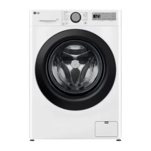 F14R15WHS Lave-linge LG blanc avec hublot noir et panneau de contrôle intelligent
