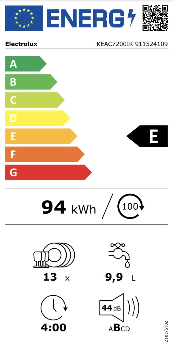 ELECTROLUX - KEAC7200IK - Lave-vaisselle encastrable - 13 couverts – Image 3