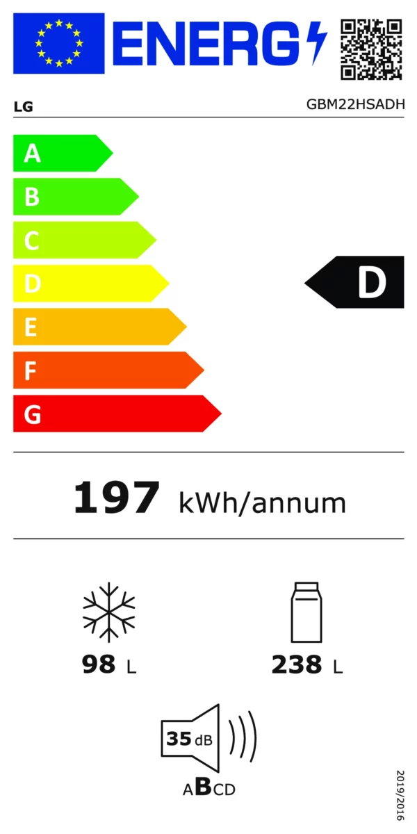 LG - GBM22HSADH - Réfrigérateur combiné congélateur bas – Image 3