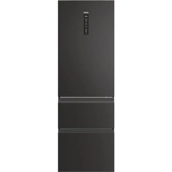 Réfrigérateur combiné noir Haier HTW5618ENPT 360L