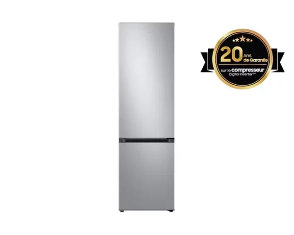 Réfrigérateur combiné connecté Samsung RB38C600ESA inox 390L