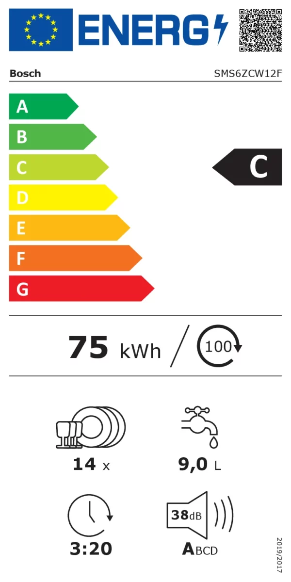 BOSCH - SMS6ZCW12F - Lave-vaisselle 60 cm - 14 couverts – Image 3
