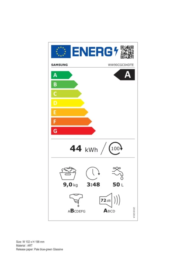 SAMSUNG - WW90CGC04DTE - Lave-linge ecobubble™ 9kg – Image 3