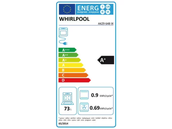 WHIRLPOOL - AKZ9648IX - Four multifonction pyrolyse - 73L – Image 3