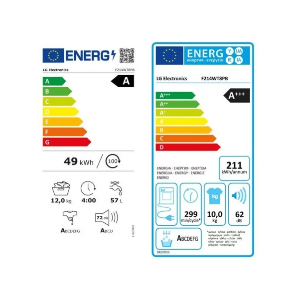 LG - F214WT8PB - Lave-linge 12kg/Sèche-linge 10kg – Image 5
