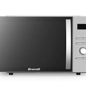 four micro-ondes gril BRANDT GE2524BGM miroir argent 25L