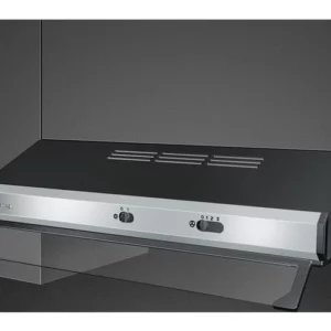 Hotte visière intégrable SMEG inox noir 60 cm