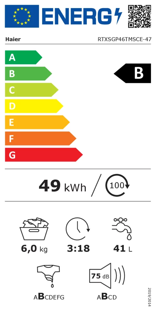 HAIER - RTXSGP46TMSCE47 - Lave-linge top - 6kg – Image 4