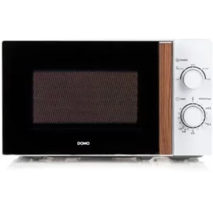Micro-ondes DOMO DO2720 blanc 20L poignée bois