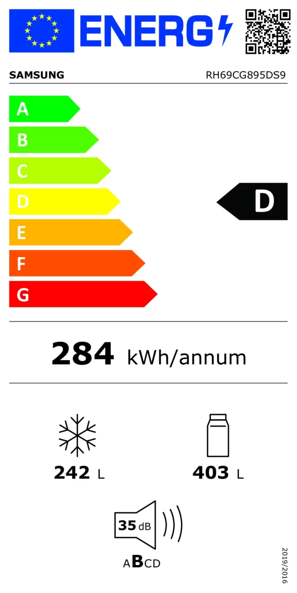 SAMSUNG - RH69CG895DS9 - Réfrigérateur Américain - 645L – Image 4