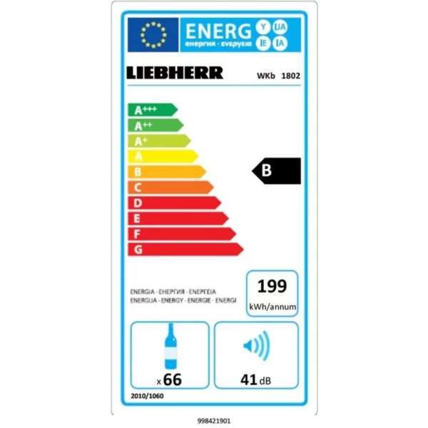 LIEBHERR - WKB1802-20 - Cave à vin - 66 bouteilles – Image 4