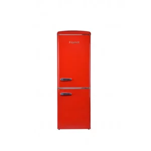 Réfrigérateur combiné rétro FrigeluX CB255RRA++ 244 L rouge
