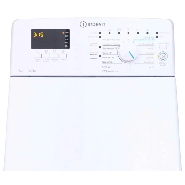 INDESIT - BTWS60400FRN - Lave-linge Top - 6kg – Image 2