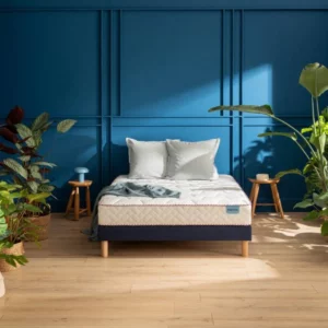 Pack literie MERINOS Françoise 140x190 matelas et sommier
