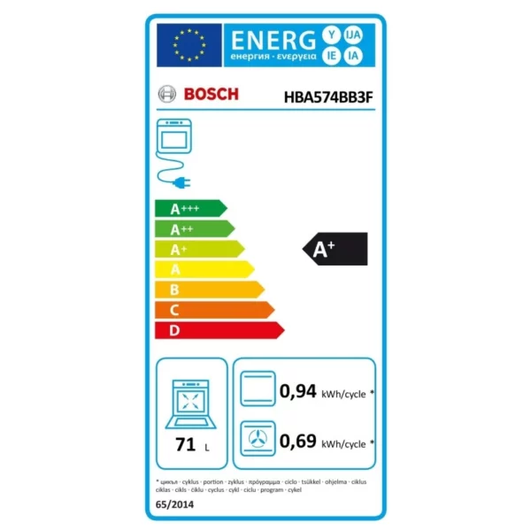 BOSCH - HBA574BB3F - Four encastrable - 71L – Image 4