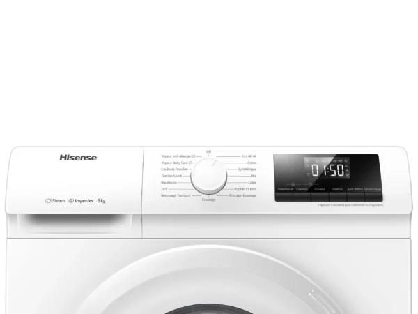 HISENSE - WF814LE - Lave-linge frontal - 8kg – Image 3