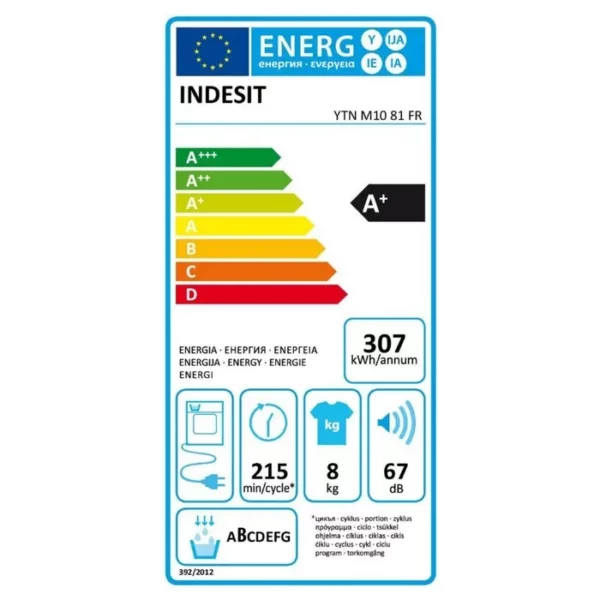 INDESIT - YTNM1081FR - Sèche-linge frontal - 8kg – Image 3